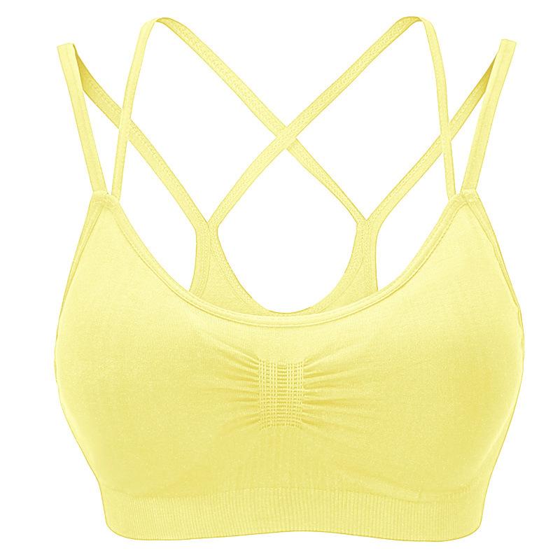 Женский бесшовный эластичный бюстгальтер-брюки с перекрещивающимися бретелями на весну — фото 8