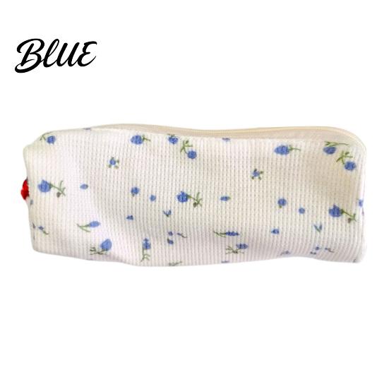 School Supplies Pouch Cute Floral Pencil Case Mini Cotton for Pens Pencils Erasers