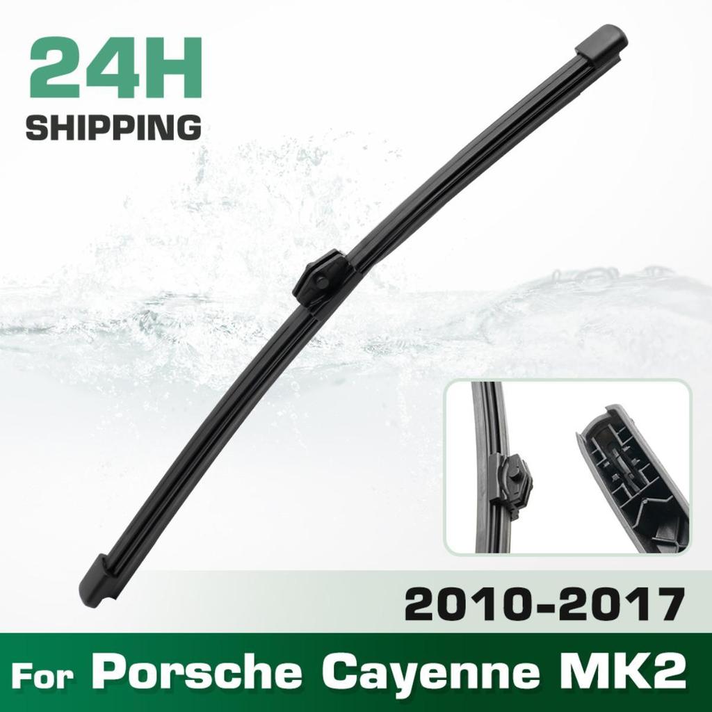 Heckscheibenwischerblätter, Premium-Ganzjahreswischerblätter Ersatz für Porsche Cayenne MK2 2010-2017, Naturkautschuk Bajonett, Einfach zu installieren 14″
