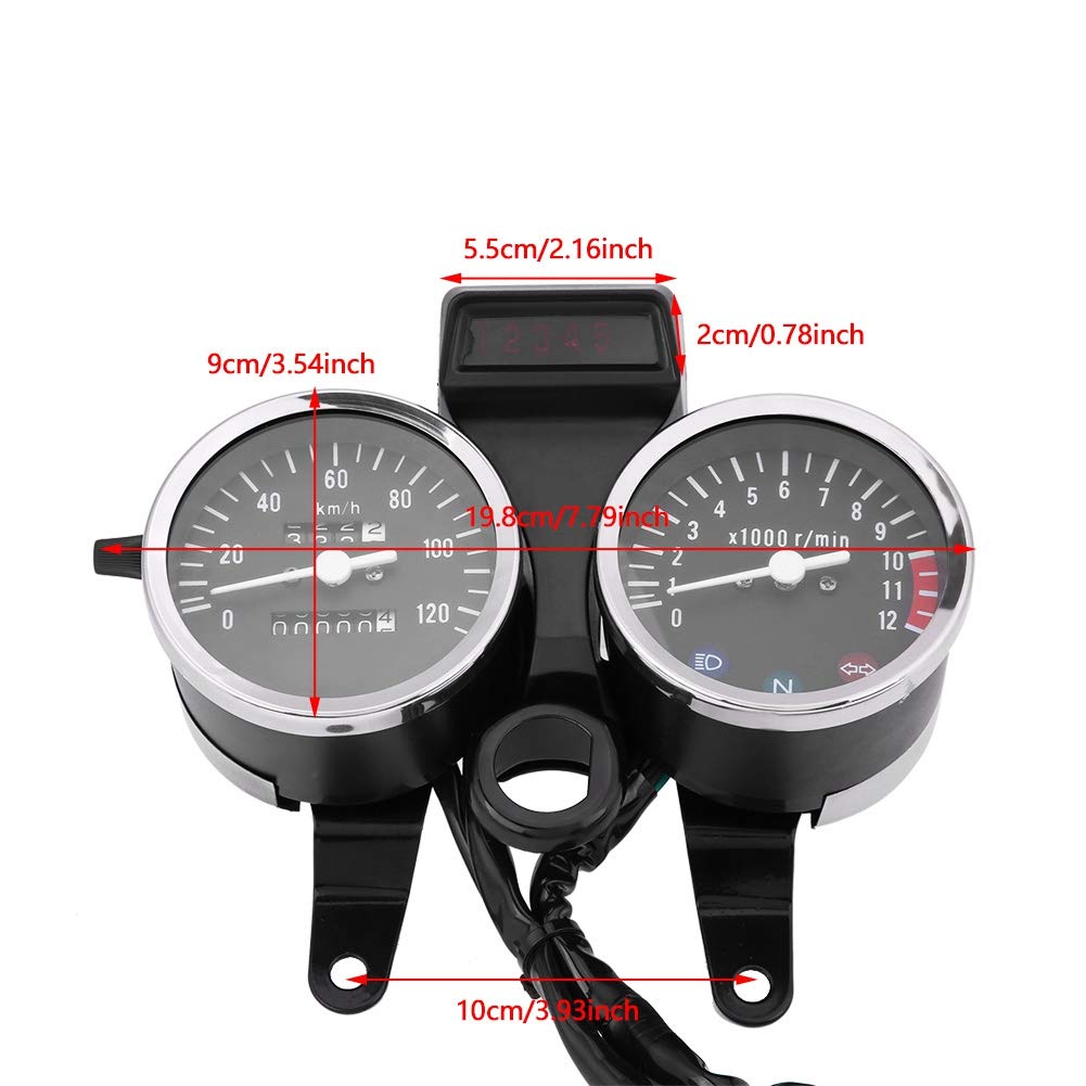 Motorcycle Speedometer, Motorcycle Modification Accessories Speedometer Odometer GN125 Tachometer