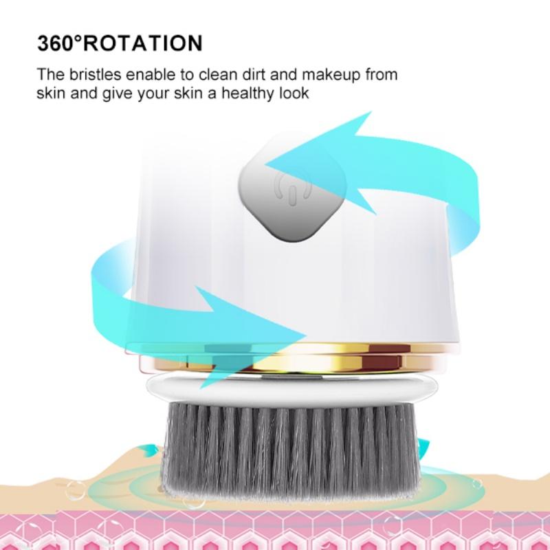 Electric Facial Cleansing Device Home Electric Deep Clean Beauty Tool 360 Rotation Portable Beauty Skin Care Pore Cleaning