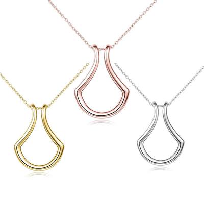 Collier pendentif éventail moderne en forme de U Tuoyuan pour femmes