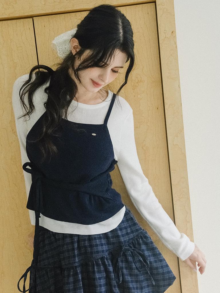 KOOLKITTEN Tie Waist Knit 2Colors