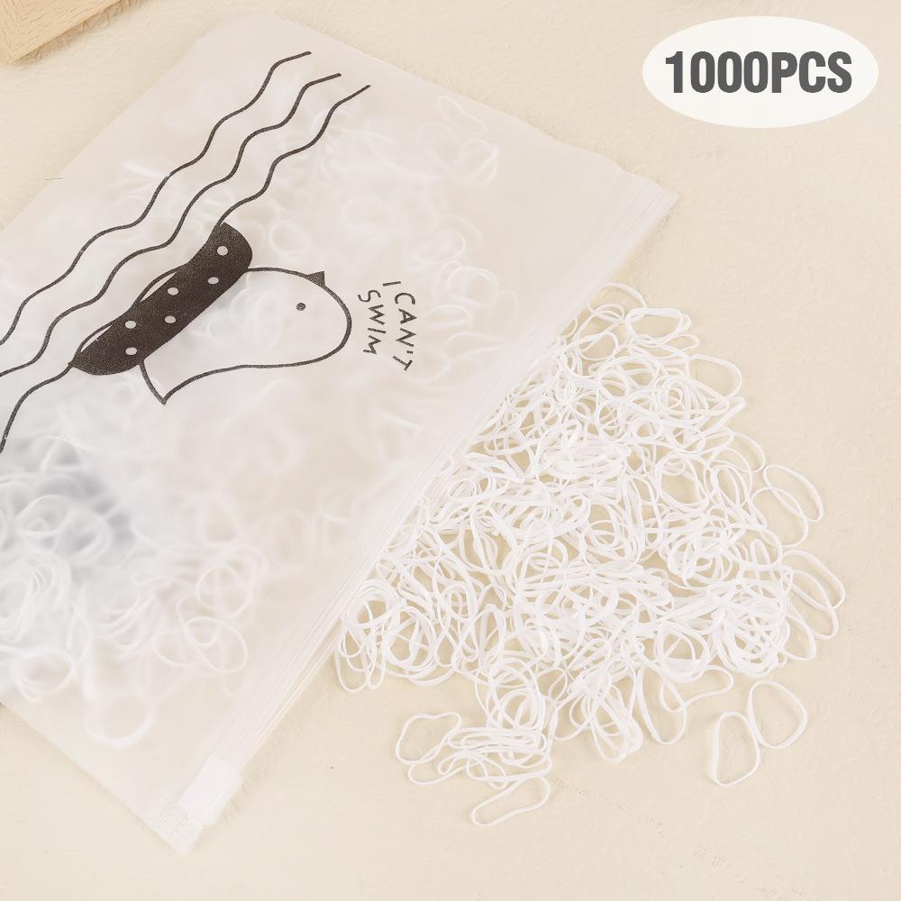 1000 Pieces Cute Baby Disposable Rubber Band Candy Color Hair Rope Children Accessories Girls Mini Elastic Hair Bands for Kids
