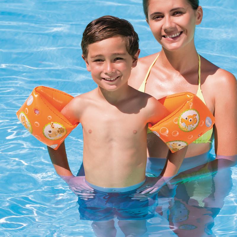 Bestway Finding Nemo Kids Inflatable Swim Armbands - Cartoon Water Sleeves 91100