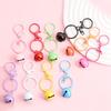 2024 New Sweet Candy Colored Bell Accessories Keyrings Colorful Metal Cute Keychain DIY Handmade Bag Car Key Decoration Gifts