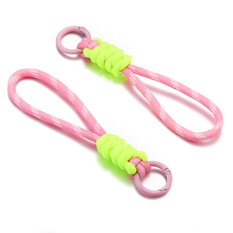 Creative Hand Woven Keychain For Mobile Phone Lanyard Anti Lost Knot Rope Strap Key Ring Men Women Car Key Holder Key Accessory