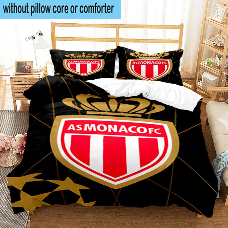 3pcs Monaco Monaco Printed Bedding Set Duvet Cover Closure Includes 1 Duvet Cover & 2 Pillowcases Bedding Sets Home Decor Gifts