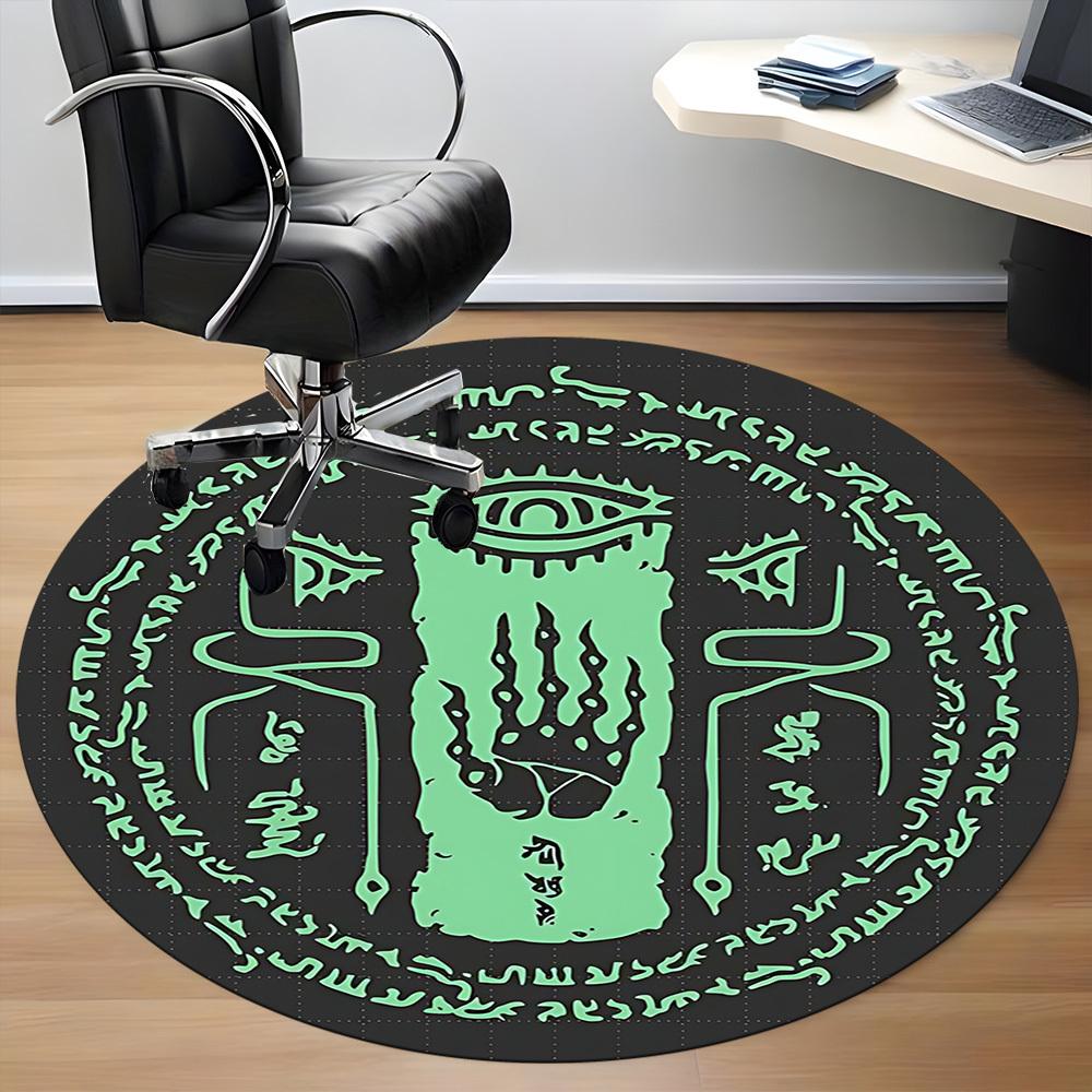 Legend of Zelda Office Round Area Rug, Indoor Mat Suitable For Office,Bedroom Living Room Home Decor, Room Deco a0908135