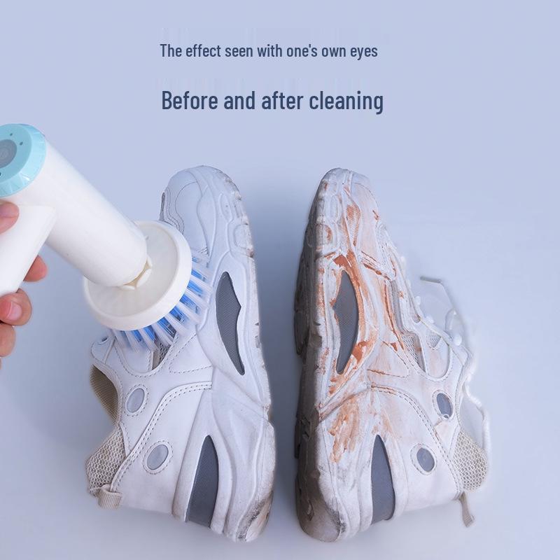 Multifunctional Electric Shoe Cleaning Brush with Soft Bristles for Safe, Automated Shoe Care