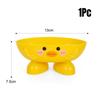 Malá žlutá kachnička Odkapávací mýdlenka Kreslený vzor Sprchové doplňky Roztomilý odkladač na mýdlo