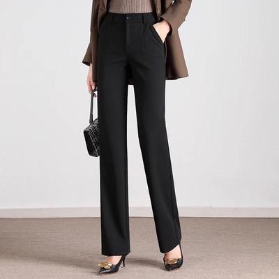 Tluoman Women's Straight-Leg Stretchy Work Trousers