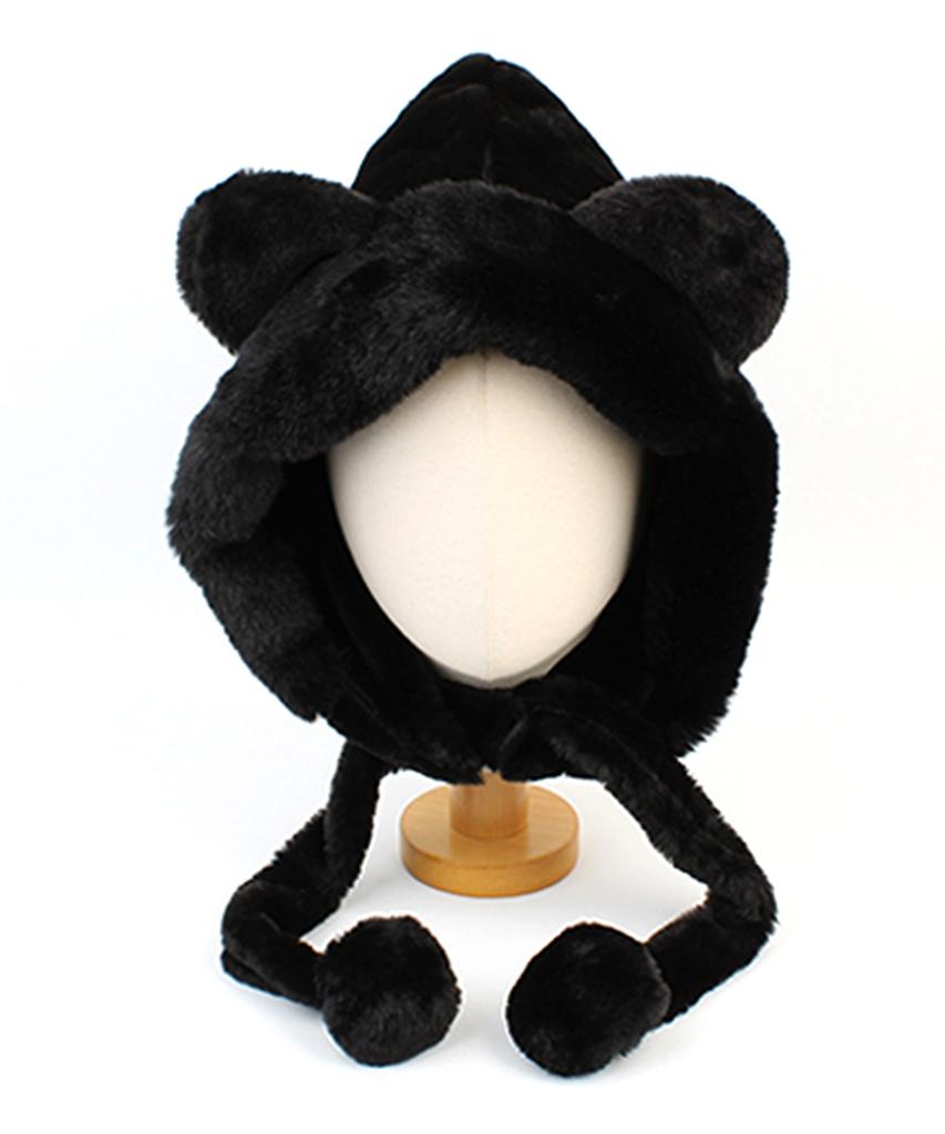 Yunibeosyeolkemiseuteuli Bear Fur Black Balaclava
