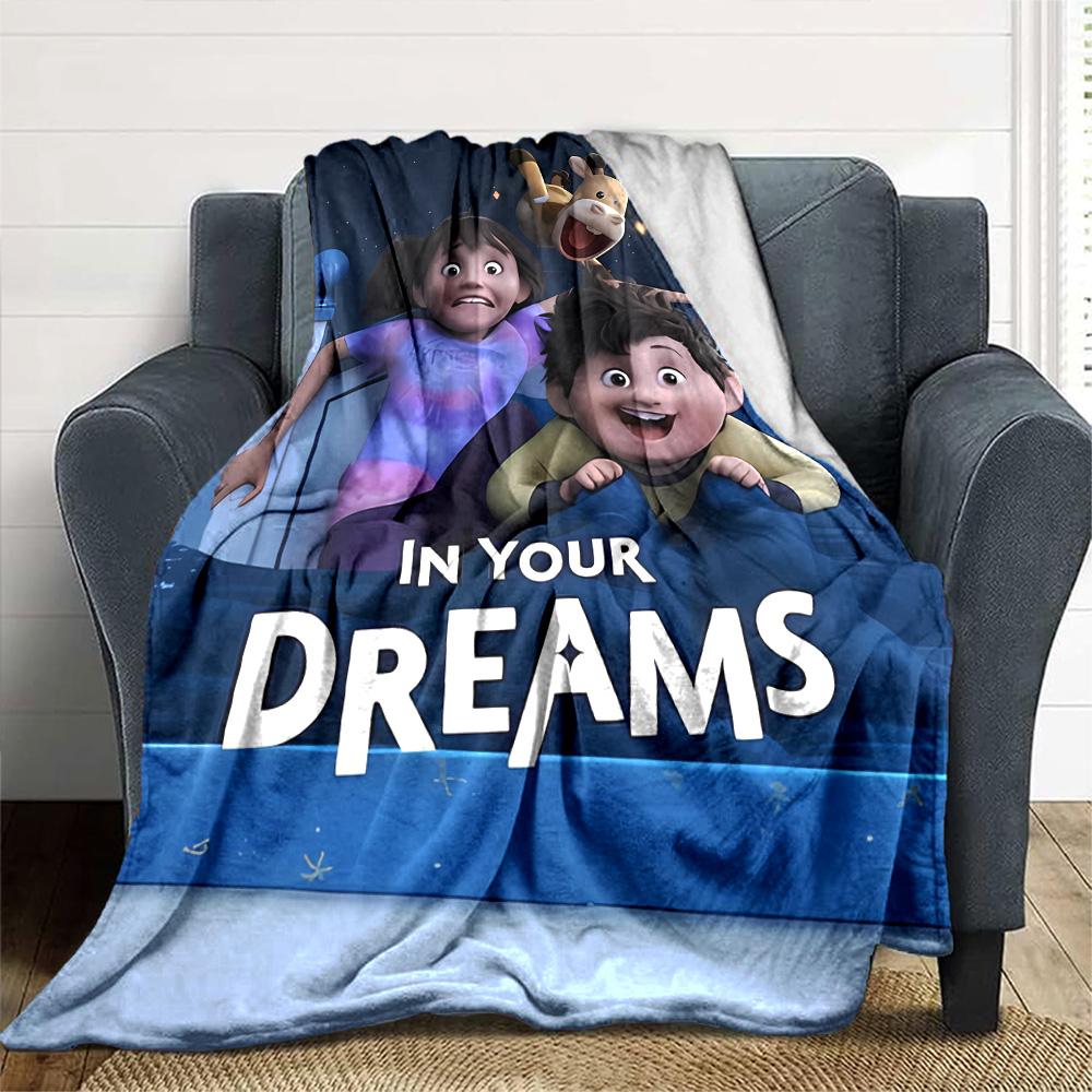 1pc Blanket - movie In Your Dreams Print Design,Lightweight Blanket for Sofa,Bed- Soft &Warm,Gift for All Seasons