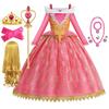 Costume Principessa Bambina Aurora Vestidos Vestito Cosplay Bambina Halloween Carnevale Compleanno Outfit Festa Abito da Ballo