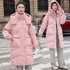 Brand Women's Mid-Length Slim Fit White Duck Down Jacket - Winter 2025 Style, Petite Size, Waist-Cinching, Thickened Coat