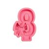 Bowknot Number Silicone Molds Castings Mould Epoxy Resin Mould Baking Molds Birthday Candle Molds Home Decorations