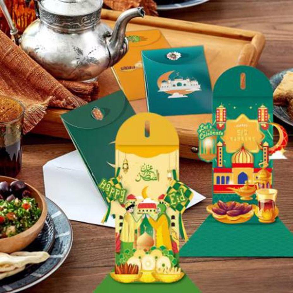 Moon Castle 3D Redness Envelopes Paper New Year Red Envelopes Stylish Money Packet Children