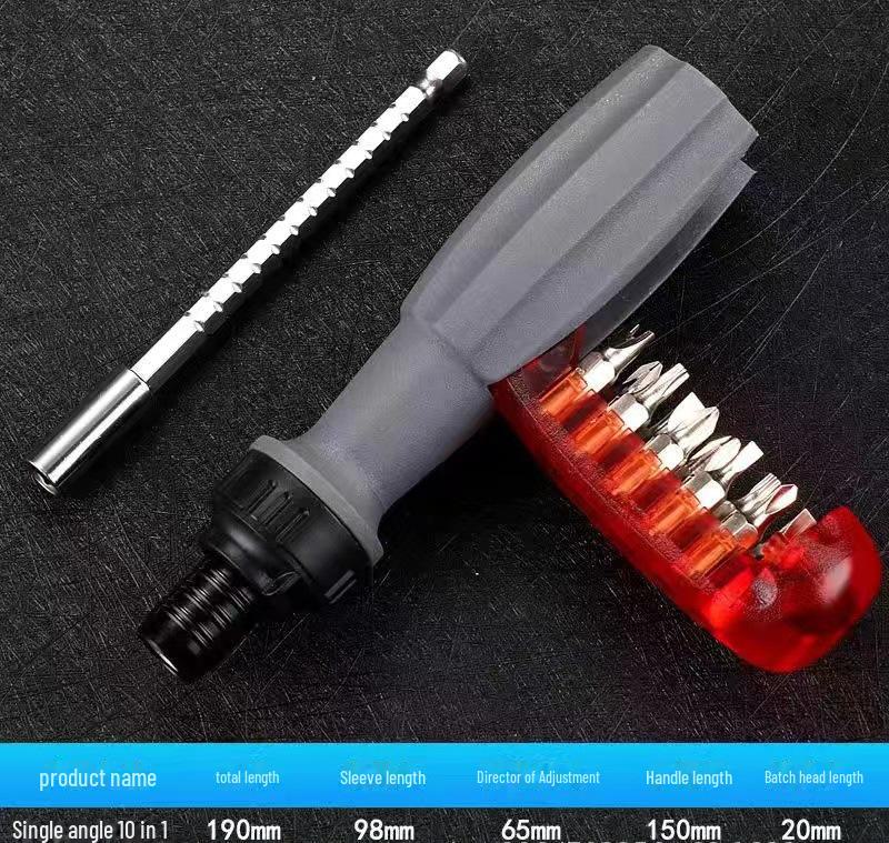 

«Набор отверток с многоугольным храповым механизмом 10 в 1 с крестообразными, крестообразными и специальными головками»