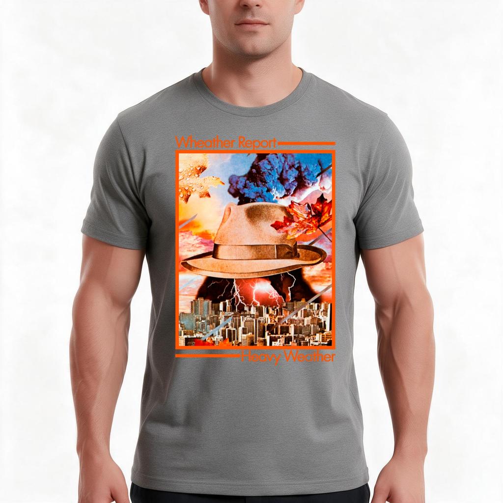 Heavy Weather By Weather Report Tshirt Summer Casual Cotton Tee Oversized Streetwear Tops Vintage Graphic Print 100 Cotton
