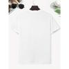 European sizes Black Cat Minimal Gradient Background Cotton Boys T-Shirt Boys Creative T-Shirt, Casual Weight Comfortable Short Sleeve Top