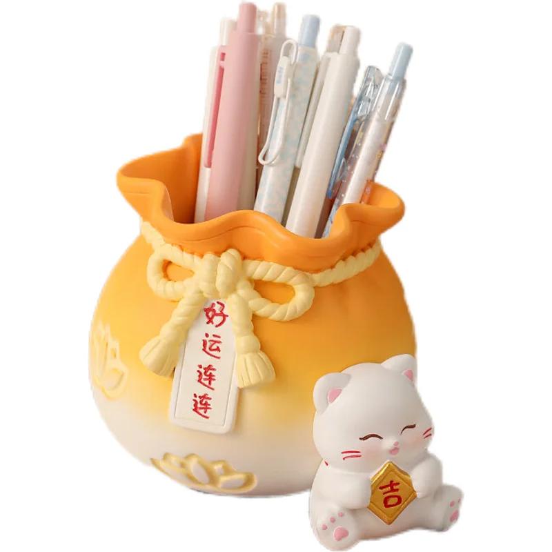 

Creative cartoon Teachers Day gift student high value pen holder study decoration office desktop storage ornament