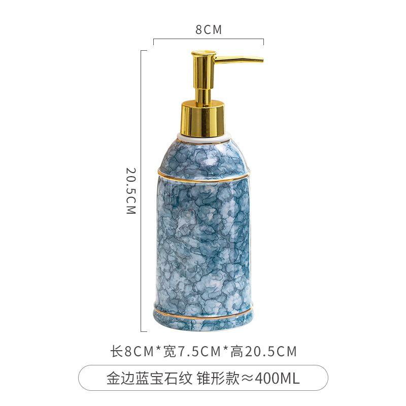 Ceramic Hand Sanitizer Bottle Nordic Press Soap Dispenser Bathroom Accessories Shower Gel Shampoo Moisture Bottle Home Decor New