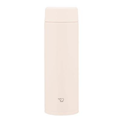 Zojirushi Mahobin Stainless Steel Mug Water Bottle 480ml Screw Type Dishwasher Safe Seamless Only 2 Care Points Sunset Beige SU-AA48-CP