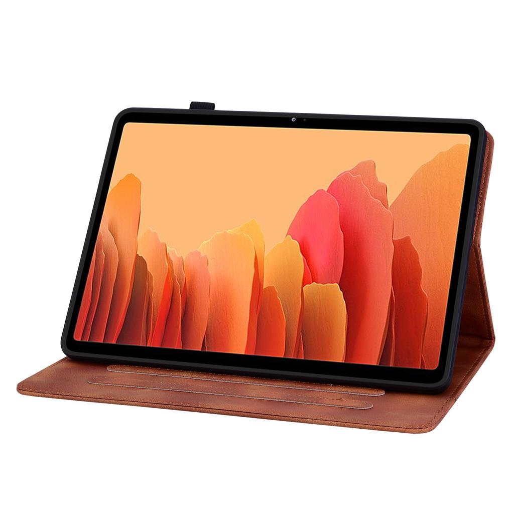 Pro Samsung Galaxy Tab A7 10.4 (2020) (SM-T500 (Pouze Wi-Fi); SM-T505 (LTE)).Pouzdro na tablet z PU kůže s nádherným květinovým embosovaným designem