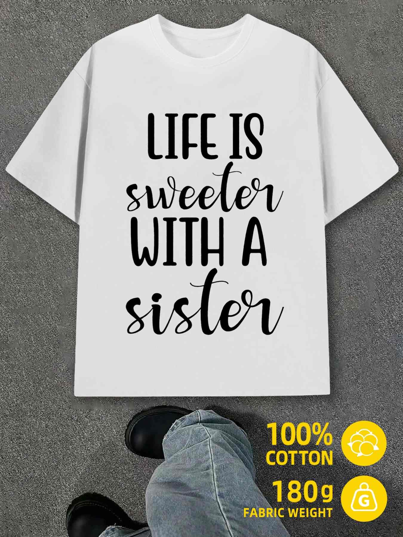 Men s T-Shirt Y2K Life Is Sweeter with White L