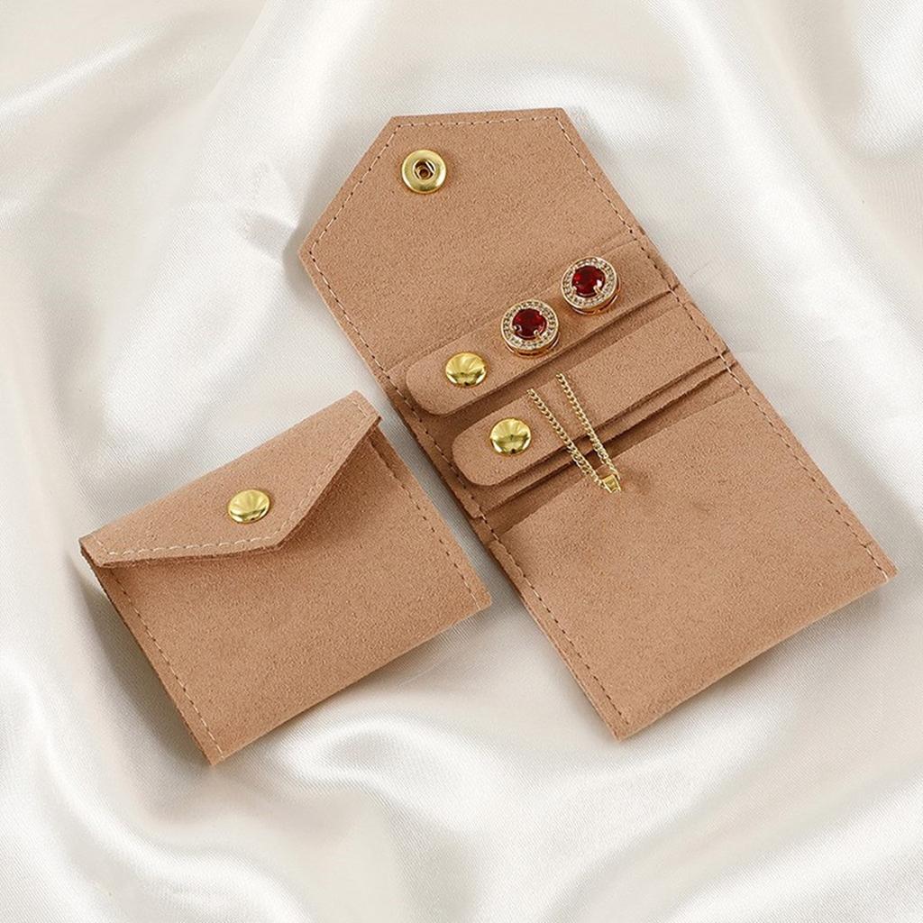 Elegant Jewelry Case Bag Small Packing Pocket Functional Storage Organizer Holder for Necklaces Rings Earrings