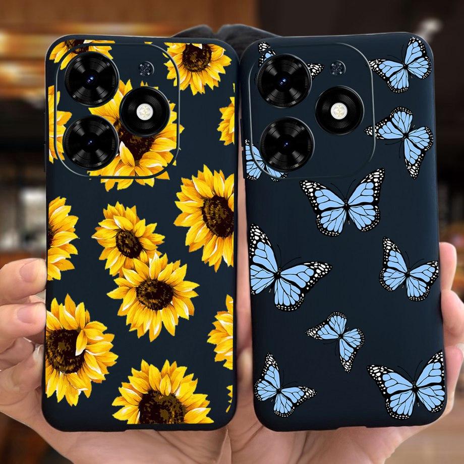 For Tecno Spark GO 2024 Case Spark 20C Spark20 Pop 8 Para Shell Silicone Soft TPU Bumper Cartoon Cool Cute Style Pattern Capas
