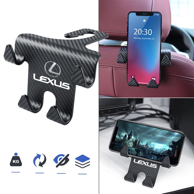 Interior Stickers Car Seat Hook Big Load-Bearing Double Hooks For Lexus RX300 IS200 IS250 ES350 Ct200h UX250h NX300h RX350 ES300 MZ4