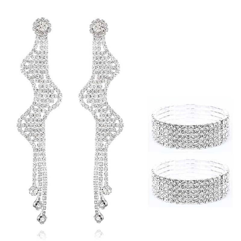 

[VanFROSTED] Earrings fitness competition crystal competition stage stage body wedding vest marriage Japan ballroom dance flower muscle training