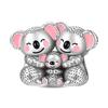New 925 Silver Lucky Zoo Cat Dog Rabbit Fox Charms Bead For Women Fit Bracelet DIY Birthday Party Jewelry Gift