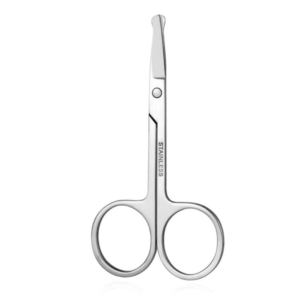 Stainless Steel Eyebrow & Nose Hair Scissors - Trimming, Round & Pointed Heads, Beauty & Makeup Scissors