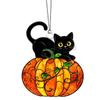 Halloween Pumpkin Acrylic Ornament 2D Faux Glass Tabletop Decor for Holiday Party
