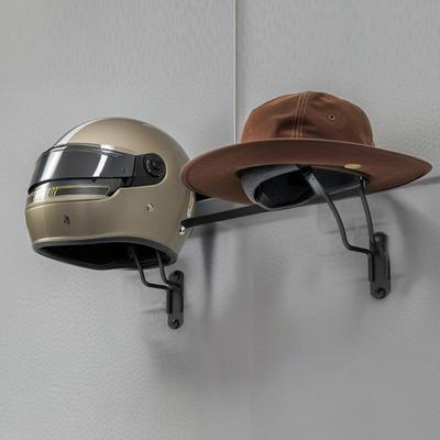 2 Piezas Soporte de Pared para Casco Fácil de Instalar Construcción Metálica Robusta Soporte para Casco de Iron Man para Varios Tipos de Casco