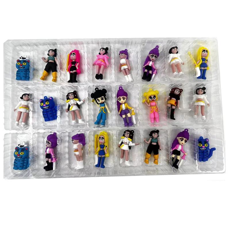 

2025 Countdown Calendars Kpop Demon Hunters Advent Calendar Model Doll Pendant Collection Children Christmas Blind Boxes Gifts