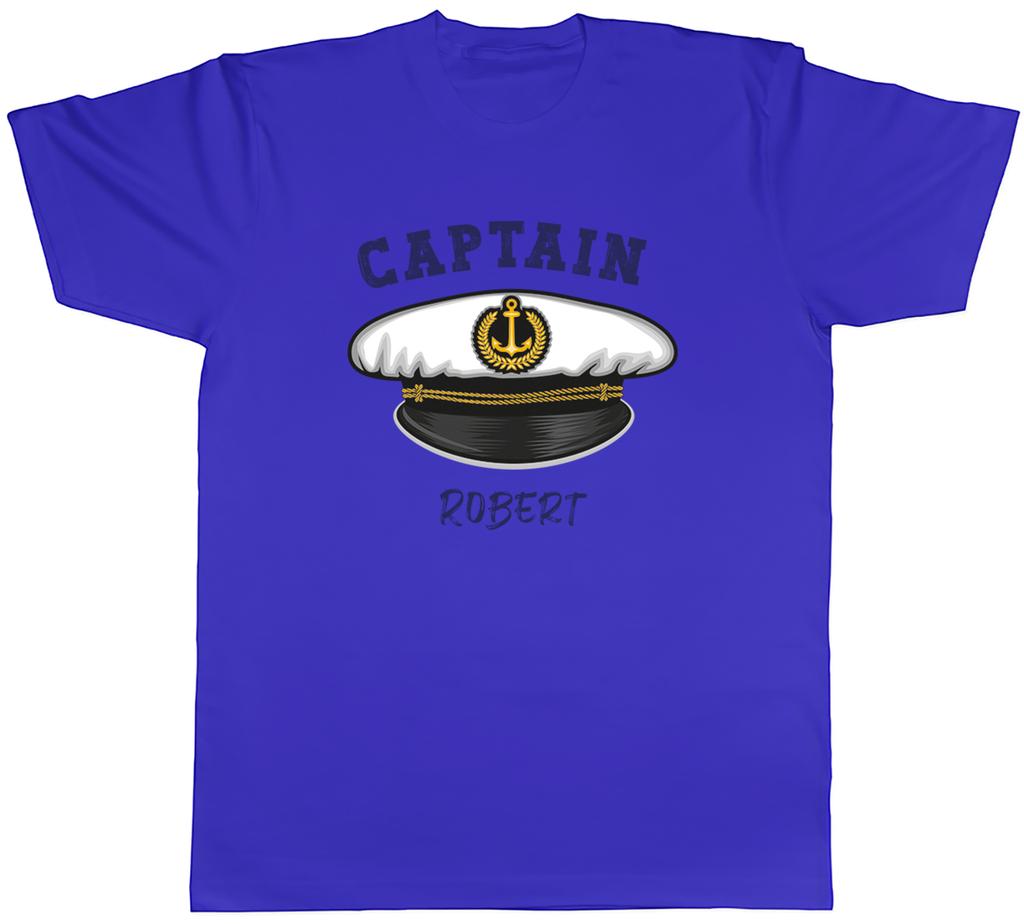 Personalised Captain Unisexs TShirt Sailor Boat Sailing Unisex Tee Gift