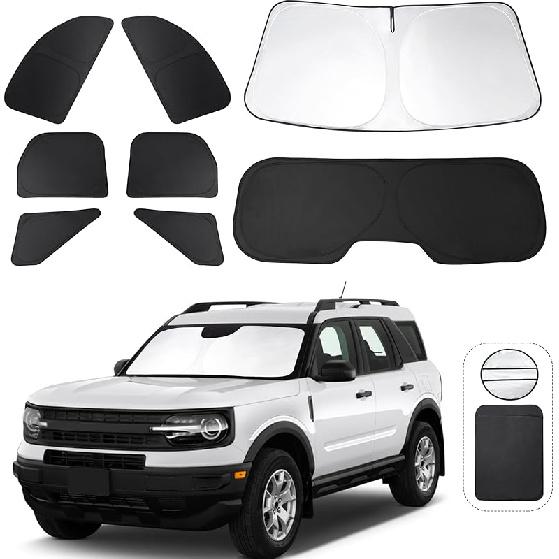 TINGLU Sun Shade For Tesla Model X Tesla X 2016-2024 2025 Accessories Windshield Sun Shade Window Shade UV Rays Protection Sun Visor Cover With