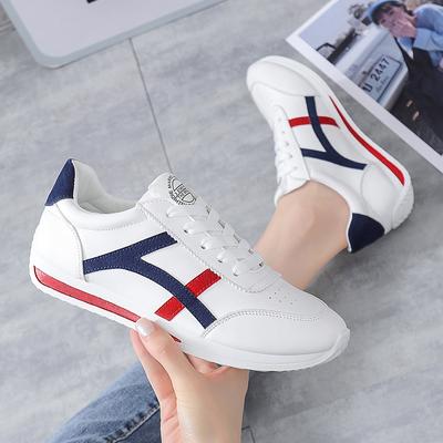 Nowe Miękkie Skórzane Buty Damskie Baleriny Wiosna Jesień Buty Codzienne Dla Kobiet Wygodne Damskie Białe Buty Dziewczęce Studenckie Sneakersy