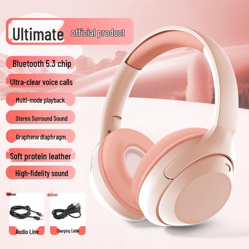 New Model Wireless Bluetooth Headband: Fashionable Gaming & Sports Bass Headphones