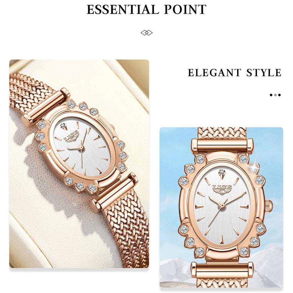 Elegant Watch Women's Shiny Rhinestone Ultra-thin Bracelet Watch Fashion Waterproof Quartz Casual Gift Watches
