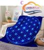 Sacred Planet Geometry Atomite Flower of Life Flannel Warm and Soft Plush Sofa Bed Blanket throw blanket   for picnic