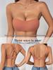 Bandeau Anti-Dérapant Sans Bretelles Exclusif Transfrontalier: Soutien-gorge sans fil, invisible et sans coutures