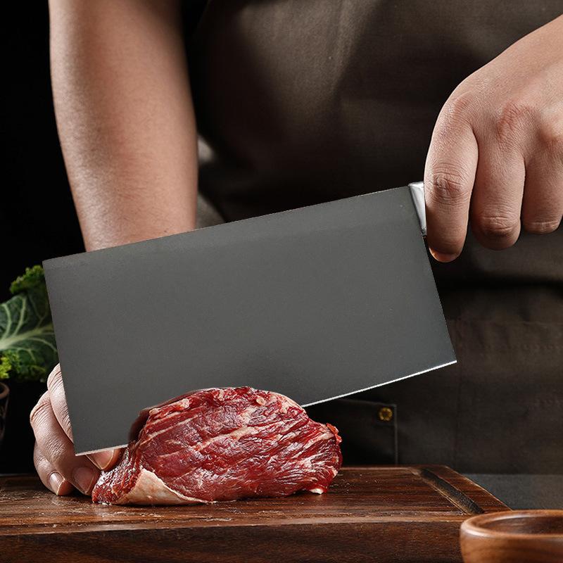 Chinese Chef Knife Welding Powder Steel Blade Wood Handle Chopper Slicing Vegetable Cleaver Kitchen Knife Meat And Poultry Tools