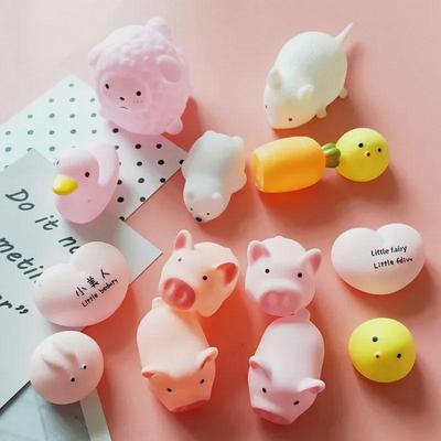 Niedliches Cartoon Rosa Schwein Vinyl Streichspielzeug - Quetschbares Ventilationsschwein Geschenk