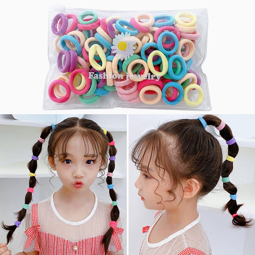 100Pcs Baby Girl Children Toddler Hair Bands Tie Rope Flexible Headband Hairband 100Pcs Baby Girl Children Toddler Hair Bands Tie Rope Flexible Headband Hairband