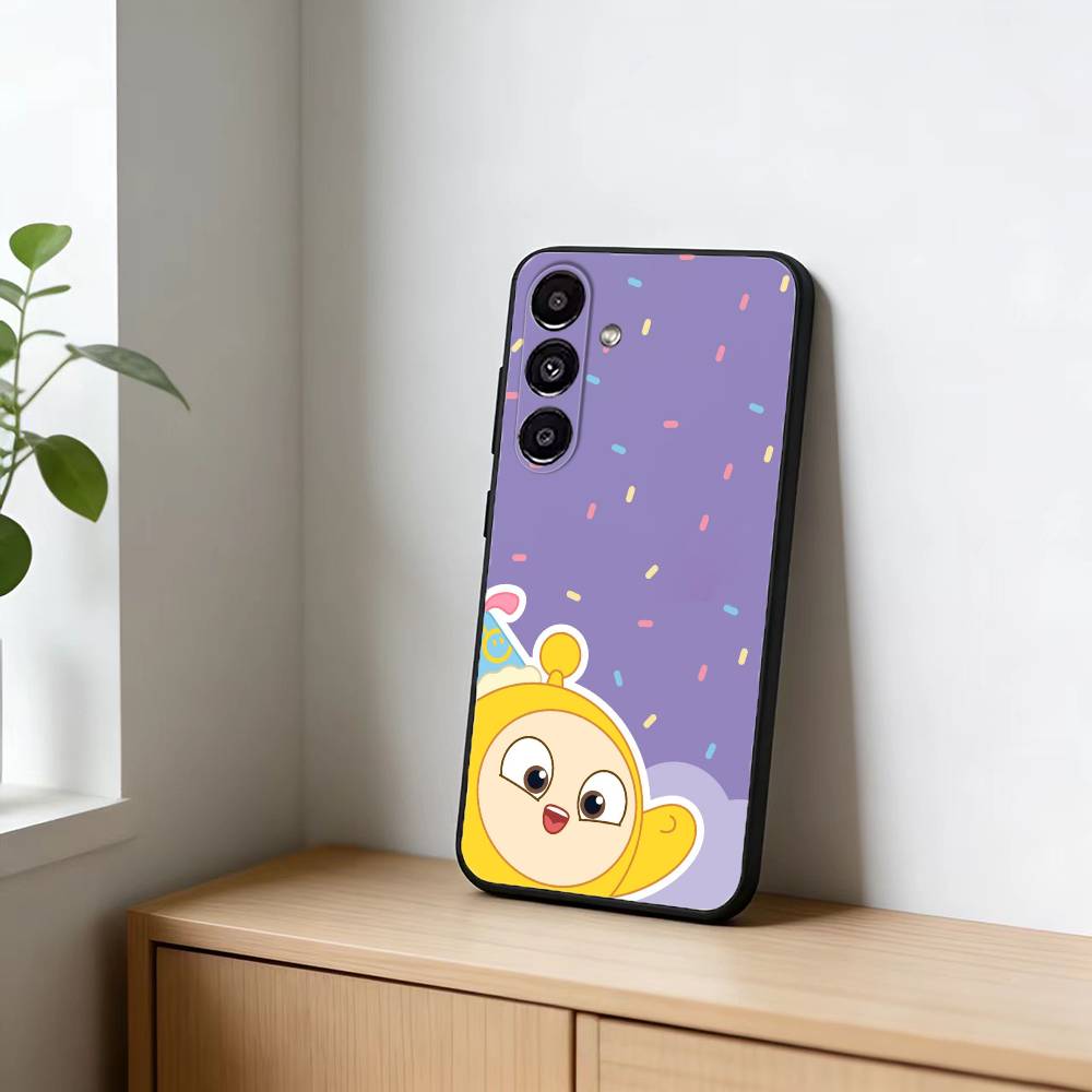 Cute E-Eggy P-Party Phone Case For Samsung Galaxy A91,80,73,72 ,71,53,52,32 ,31,22,21s,20,Soft Black Case